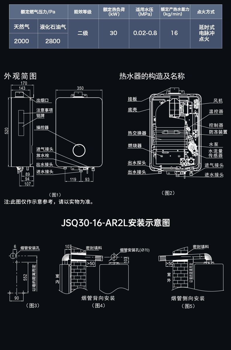 热水器JSQ30-16-AR2L